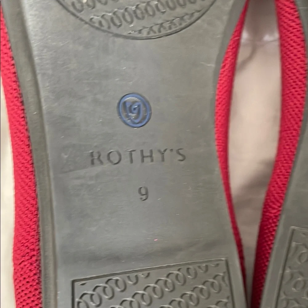 Rothy's Women's Scarlet and Blue Flats